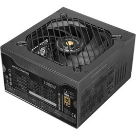 Mars Gaming MPB1000SIM Fuente de Alimentación 1000W ATX 3.1 PCIe 5.1 80 Plus Gold Modular con Ventilador 140mm Silent